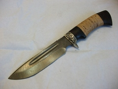 Нож Клык-4 из дамасской стали.